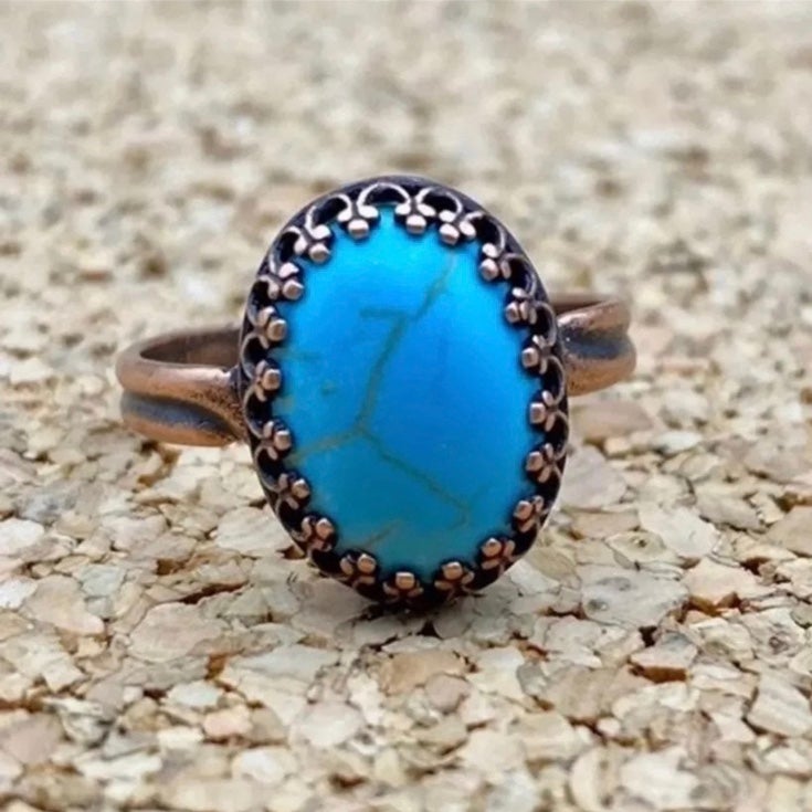 Adjustable Turquoise Ring