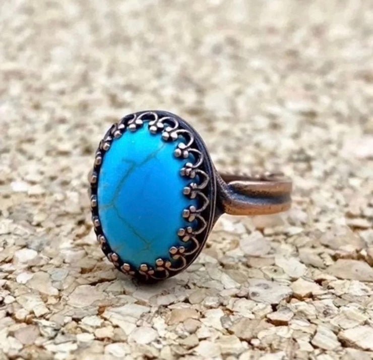 Adjustable Turquoise Ring