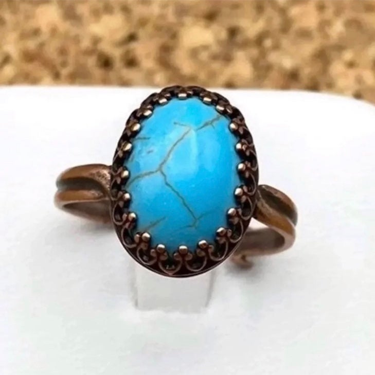 Adjustable Turquoise Ring