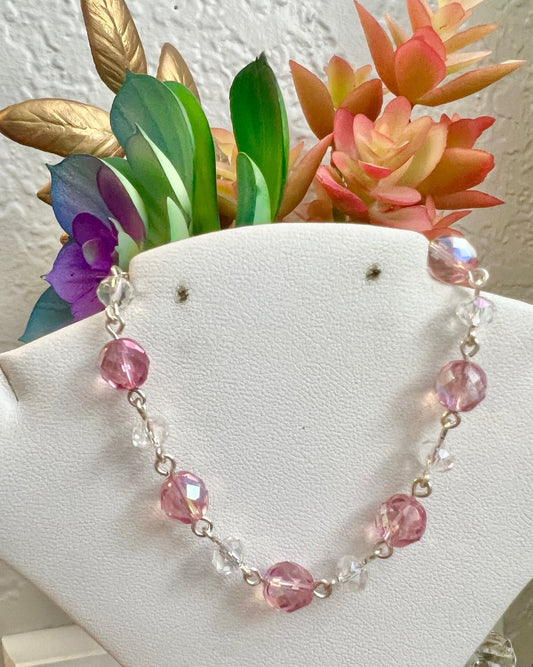 Baby Pink Crystal Bracelet