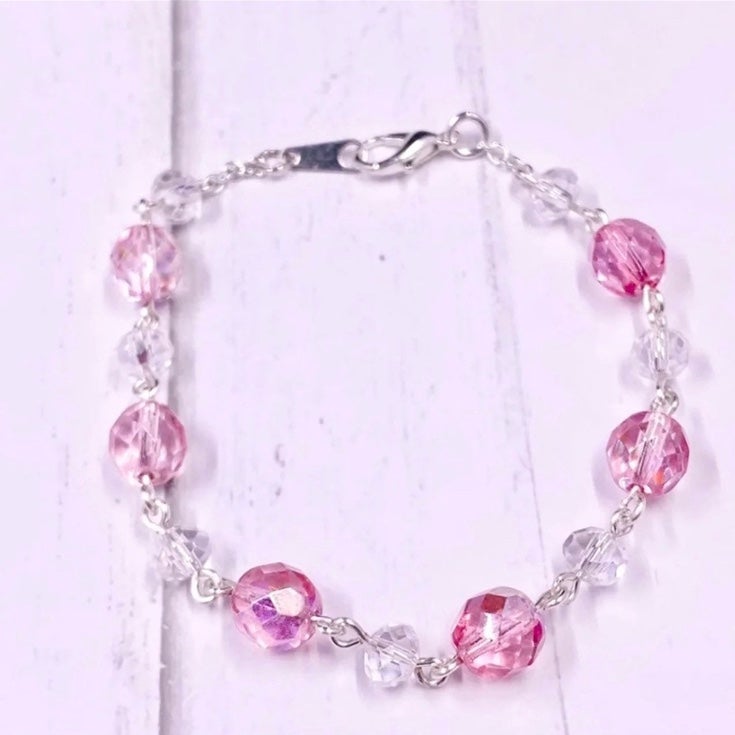 Baby Pink Crystal Bracelet