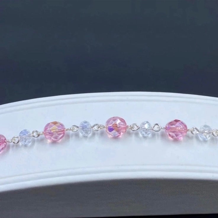 Baby Pink Crystal Bracelet