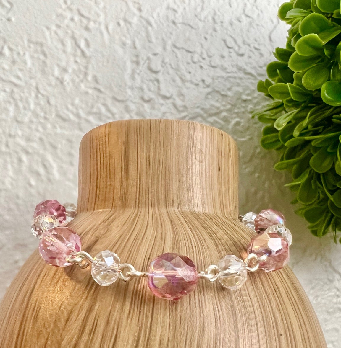 Baby Pink Crystal Bracelet