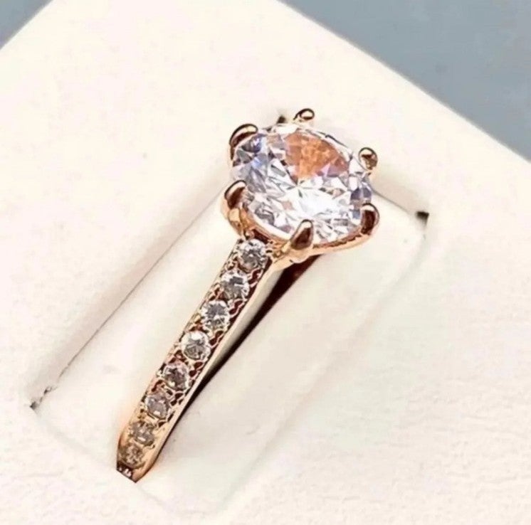 Solitaire Engagement Ring in Rose Gold