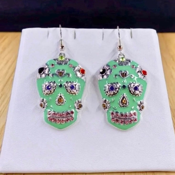 Dia de Los Muertos Skull Earrings