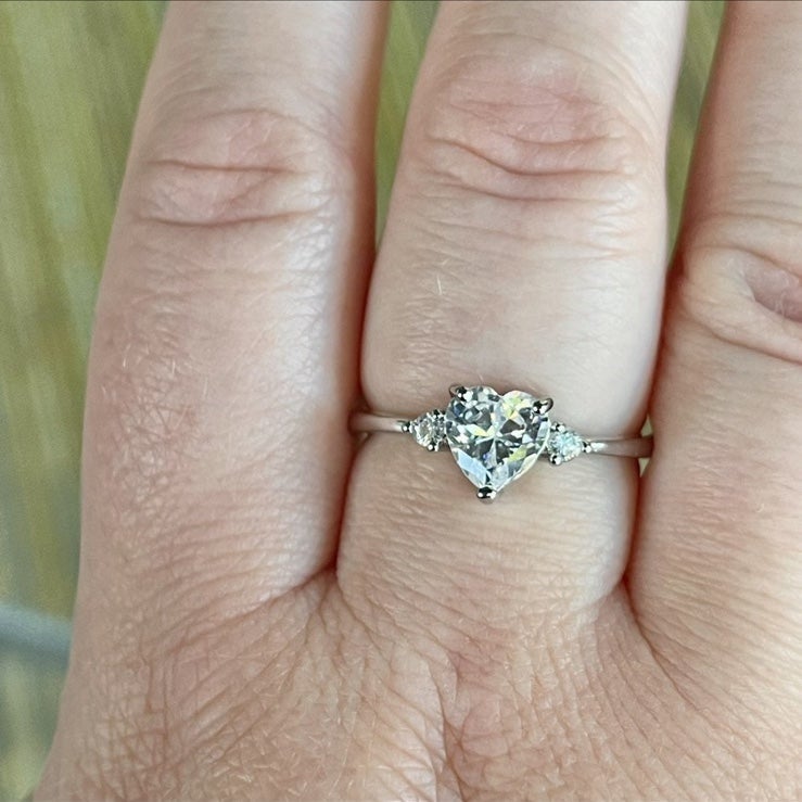 CZ Heart Ring