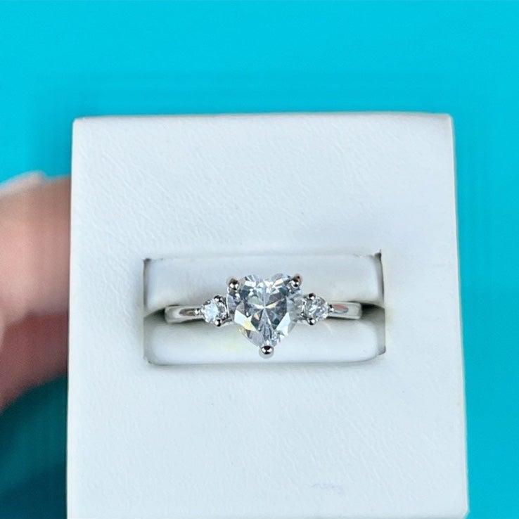 CZ Heart Ring