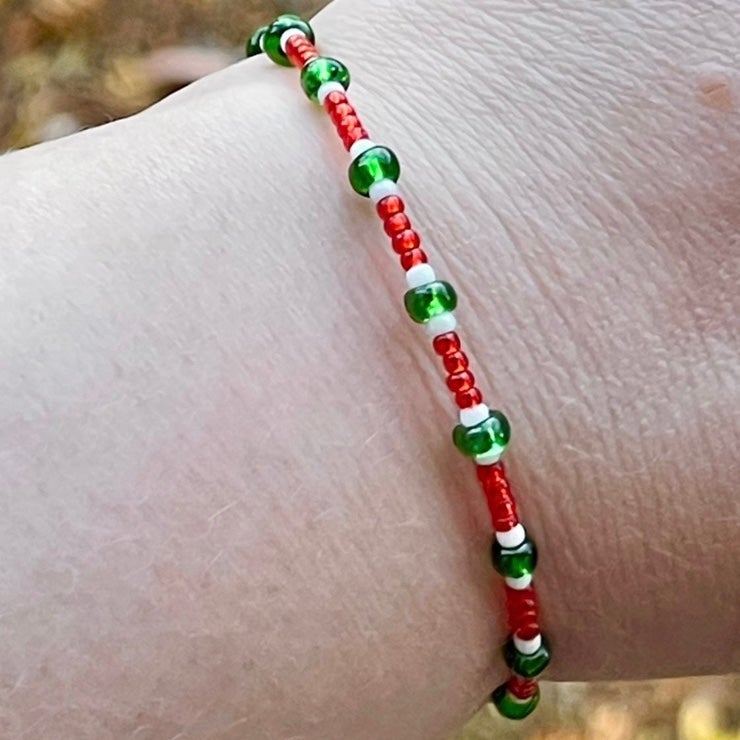 Beaded Christmas Bangles