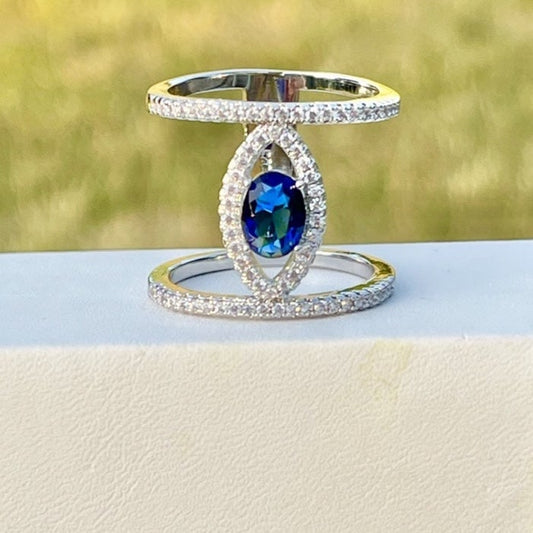 Unique Blue Sapphire Ring