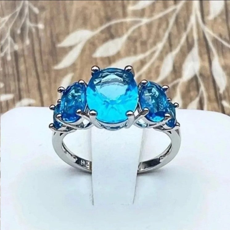 Caribbean Blue Ring