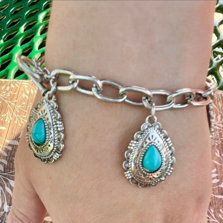 Turquoise Charm Bracelet