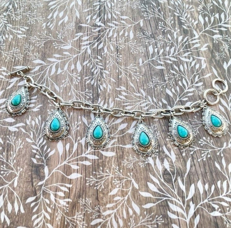 Turquoise Charm Bracelet