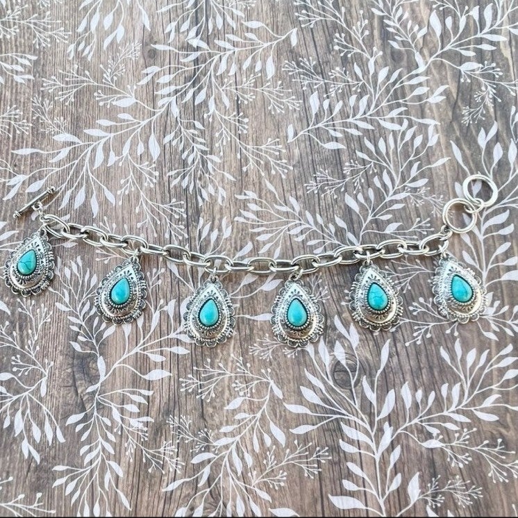 Turquoise Charm Bracelet