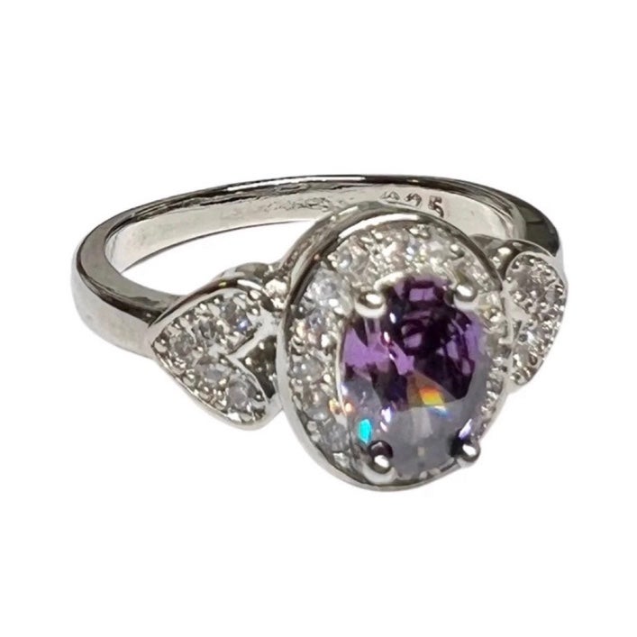 Amethyst Heart Ring