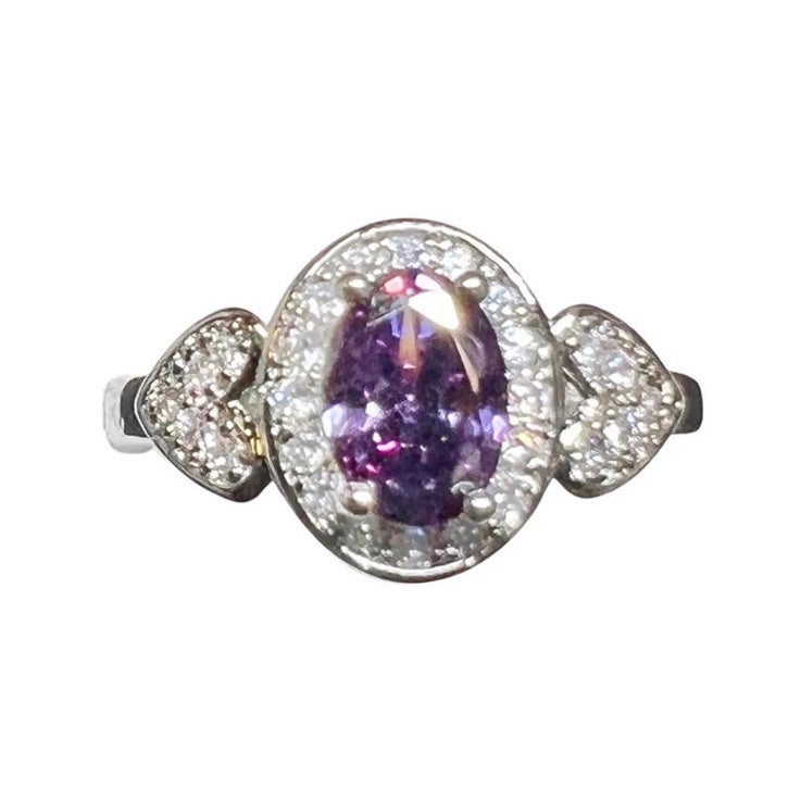 Amethyst Heart Ring